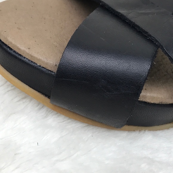 Eric Michael Black Rose Quinny Mid Wedge Sandal 41 - Picture 8 of 8